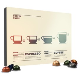 Coffee Capsule Tasting Set with 25 Capsules - For and Compatible with Vertuo Nespresso Machines Randomly Selected Varieties Such As Intenso, Fortado, Diavolitta & Altissio - For Coffee Lovers & Gift