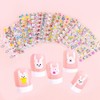 Rabbit Nail Art Sticker Colorful Spring Summer Nail Decals Cartoon