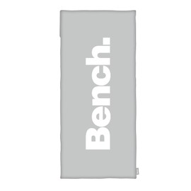 Bench 6912601547 Urban Grey Sports and Fitness Towel Approx. 50 x 110 cm + 15 cm Flap 100 % Polyester Back with Cover for Fitness Equipment Integrated Zip Pocket Colour: Grey
