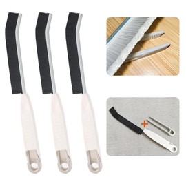 3PCS Crevice Cleaning Brush Hard Bristle, Thin Gap Cleaning Brush, Small Cleaning Brush, Grout Brush, Household Cleaning Brushes, Cleaning Tools for Toilet, Bathroom, Bathtub, Sink, Window（Black）