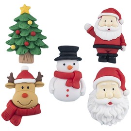 Luxshiny 5 Pieces Christmas Magnets Set Fridge Holiday Magnets Decorative Christmas Fridge Magnets Santa Snowman Vintage Dishwasher Magnet Christmas Magnets for