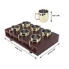 6Pcs Mule Mug Holder Set Sturdy Hammered Cocktail Drink Beer