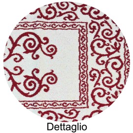 Casatessile Augusta Cotton Bath Rug Bordeaux 60 x 90 cm