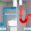 1/4 Inch Siphon, Flexible Drain Hose, 360° Adjustable Siphon with