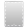 Floxite LED Lighted Tablet Mirror with 15X Magnification, Ultra Bright