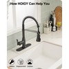 HOIGY Oil Rubbed Bronze Kitchen Faucet with Pull Down Sprayer,