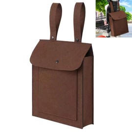 DraCra Electric Scooter Bag Bike Handlebar Hanging Purse Storage Organizer Front Attachement Carrying Pouch Phone Holder Container for Mobility Scooters Bicycle Ebike Motorcycle