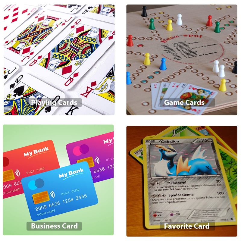 2 Packs Playing Card Case Deck Plastic Boxes Gaming Card