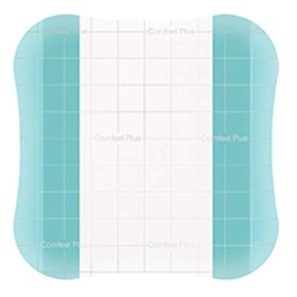 Comfeel Plus Transparent Hydrocolloid Dressing, 4 x 4 Inch (BX/10)