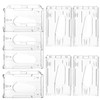 Double Sided Plastic Card Holder,Osuter 20 PCS ID Card Holders,Waterproof