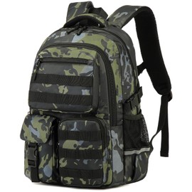 BlesMaller School Backpack for Boys Teenagers Backpack Girls Children School Bag for Primary School Middle School Travel with Laptop Compartment Daypack, Camouflage, Casual