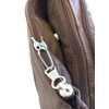 ROMA LEATHERS Stylish Leather Locking Concealment Crossbody Purse - CCW