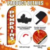 Remagr 15 ft Pumpkin Feather Banner Flag Kit include Flag,