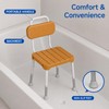 Shower Chair with Back – for Elderly & Disabled, Inside