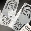 Antracita Christmas footprints Santa and reindeer templates