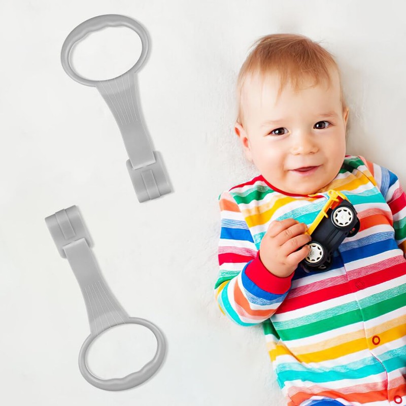 JOINPAYA 4PCS Cot Hanging Rings: 7.66In Playpen Pull Up Rings