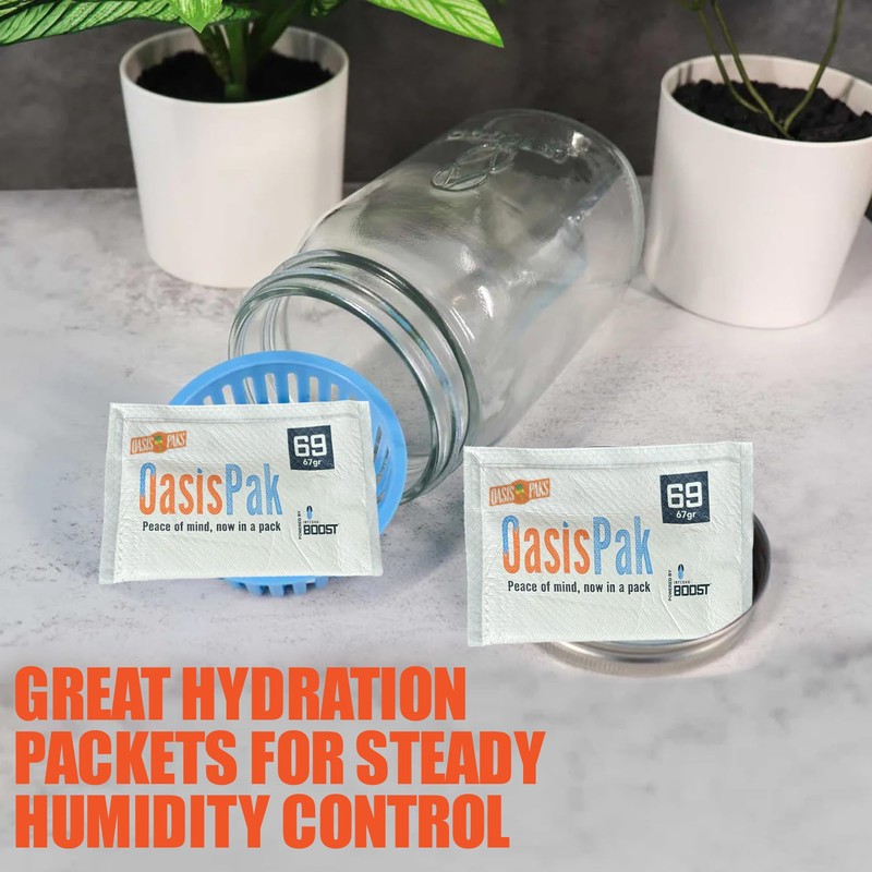 Oasis Pak Two-Way Humidity Packs - Ultimate Moisture Packs for
