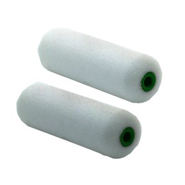 Nölle 10705120 Polyurethane Foam Super-Fine Paint Roller, Green/White, 10 cm, Set of 2 Pieces