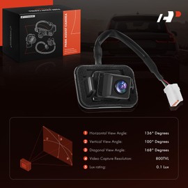 A-Premium Park Assist Camera Rear View Backup Reverse Camera Compatible with Select Mazda Models - 2008 2009 2010 2011 2012 CX-7 CX7 - Replace# E22367RC0