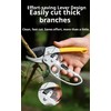High-carbon steel blade garden shears, pruning scissors, ergonomic aluminum alloy