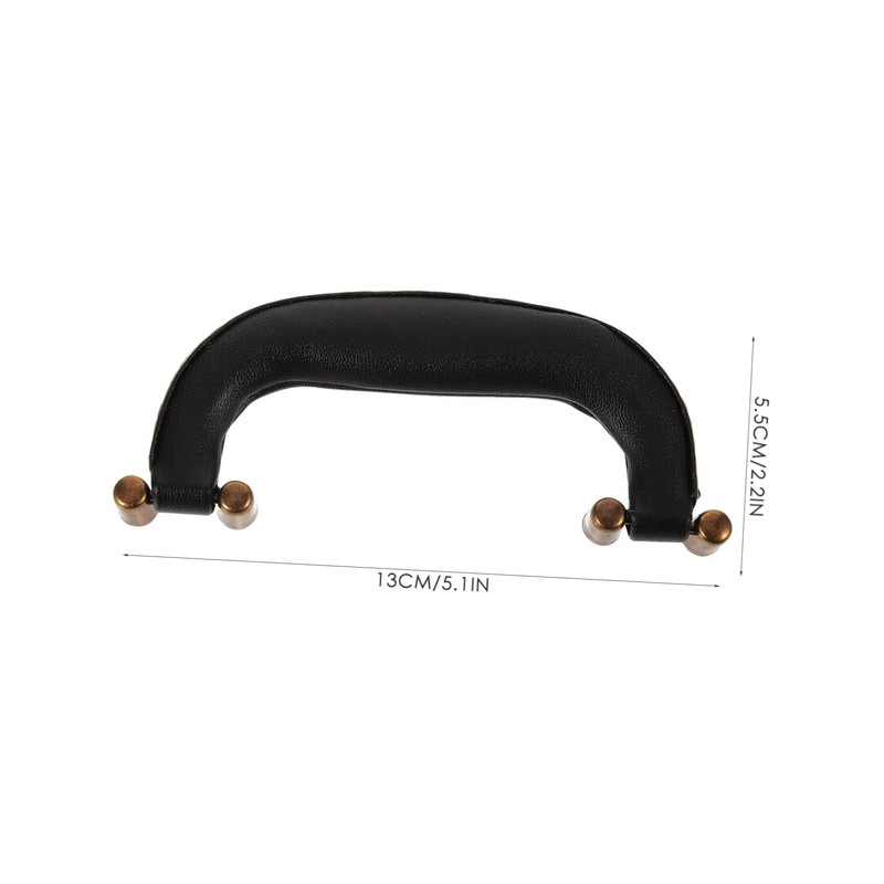 IWOWHERO 2pcs Leather Grip Handle Replacement for Luggage Ergonomic Suitcase
