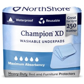 NorthShore Champion XD, 35 x 47, 51 oz., Washable Underpad, X-Large, Each