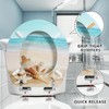 Angol Shiold Round Toilet Seat Molded Wood Toilet Seat with