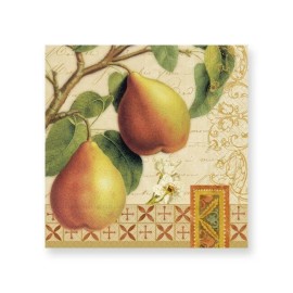 TWO Individual Napkins Pear Fruits Cocktail for Decoupage (127