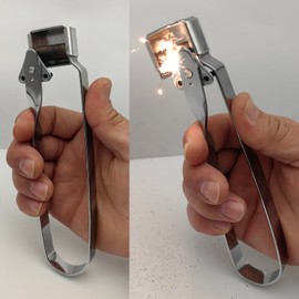 VASTOOLS Triple Flint Torch Striker, Triple Flint Spark Lighter, for Welding and Cutting, 8pcs Flint Replacements, for Welder