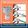 Lisnhlin CAM-3020-DA Camlock Fitting Type DA 3" Female Camlock x
