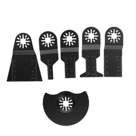 6pcs Oscillating Multitools Flush Cutting Blade for Oscillating MultiTools Power Oscillating Tool Blades Quick Release Saw Blades High Carbon Steel for Cutting Wood Plastic