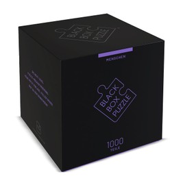 Black Box Puzzle 1000 Pieces, Blackbox Puzzle with Surprise Motif without Template, Impossible Puzzle Heavy for Adults and Children from 14 Years, Puzzle Box People Edition 2022