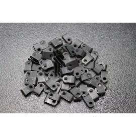 INSTALL BAY 25 PACK 1/8 IN CABLE CLAMPS NYLON BLACK UV RESISTANT HOSE WIRE ELECTRICAL BCC18