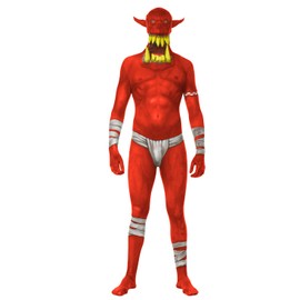 Morphsuits Men's Jaw Dropper Costume, Orc Red, Large