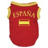 Petitebelle Spain Flag Dog Shirt - Red - Medium
