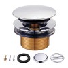 Kingston Brass KBU2001 Eugene Tip-Toe Tub Drain Conversion Kit, Polished