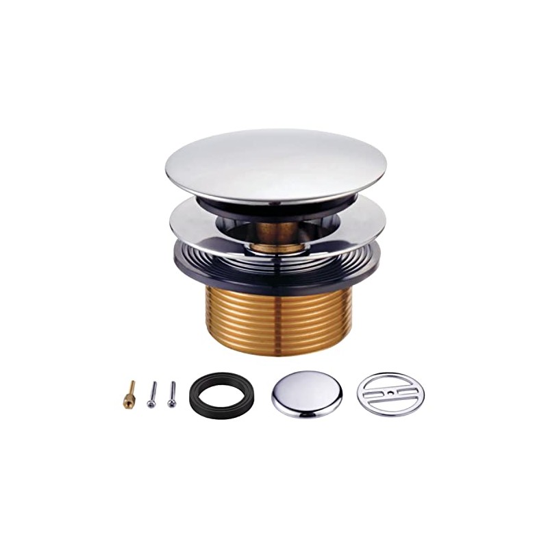 Kingston Brass KBU2001 Eugene Tip-Toe Tub Drain Conversion Kit, Polished