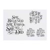 4 x 'She Believed She Could' Temporary Tattoos - Water