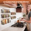 Mystozer 5 Pack Spice Rack Seasoning Organizer Wall Mount, Screw