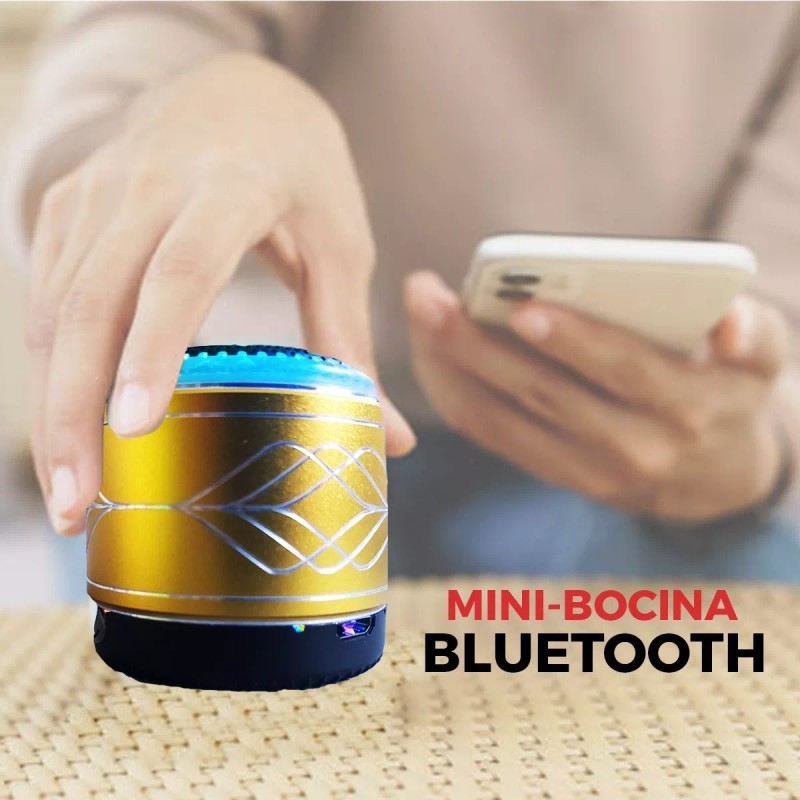 Maíz Bocina Bluetooth Recargable Usb Inalambrica Portatil Luz Led