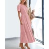 BTFBM Womens Summer 2025 Casual Midi Maxi Dresses Lightweight Short