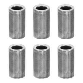 PATIKIL M10 Steel Spacers, 6 Pcs Metal Spacers Steel 10.3mm ID x 16mm OD x 40mm L Carbon Steel Spacer Screw Standoff Round for 2/5in or M10 Screw Bolts