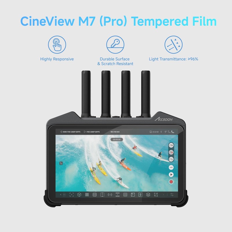 Accsoon Screen Protector CineView M7& M7 Pro 7inch 4K HDMI