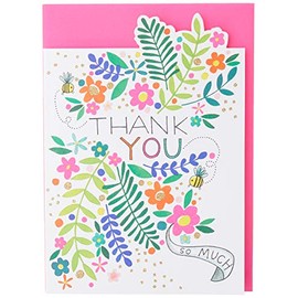 Rachel Ellen Thank You So Much Card - Bright Flowers
