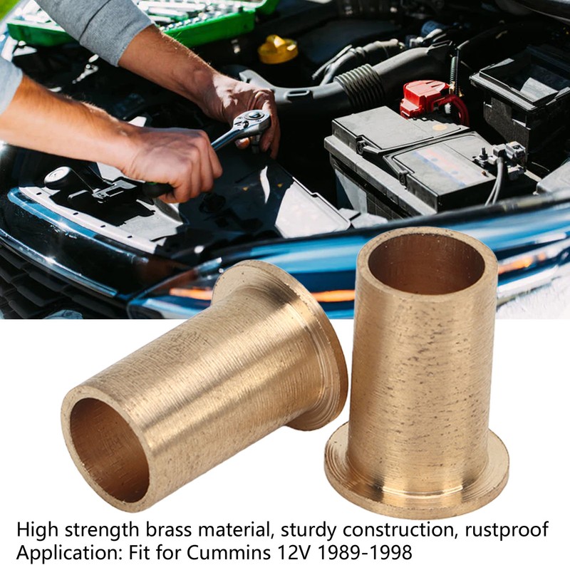 2Pcs Bell Crank Throttle Shaft Linkage Bushings Brass Rustproof for