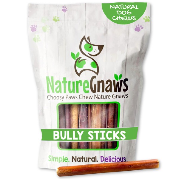 Nature Gnaws Nature Gnaws Small Bully Sticks for Dogs 5-6"