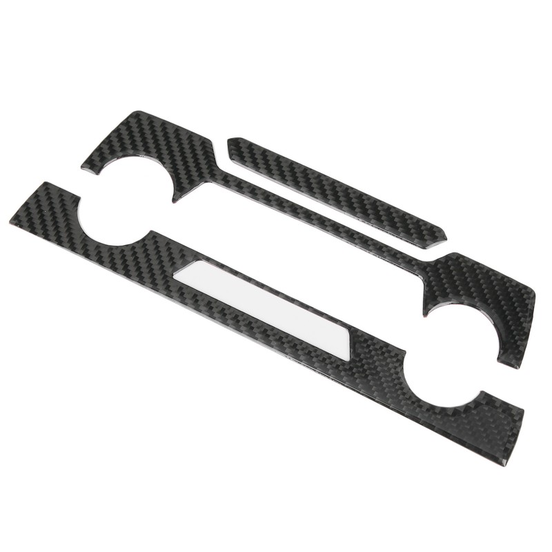 Center Console CD Panel Trim Cover Carbon Fiber Decoration Fit