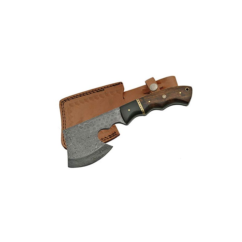 SANZ Damascus Camping Hatchet Axe 9.5 Inch - Camping Hatchet