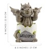 Esterno Baby Dragon Garden Statue (9-Inch); Hatching Dragon Yard Decor