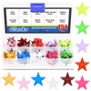 Glarks 150 Pieces Star Studs Multicolor Metal 5 Claw Punk